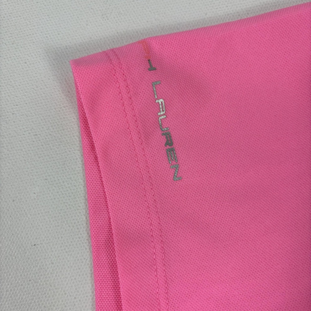 Ralph Lauren RLX Polo Shirt Mens Medium Pink Golf PGA Harbor Shores - Picture 3 of 11